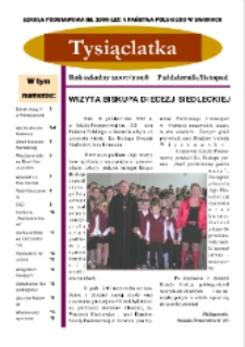 Tysiąclatka R. 2 (2007/2008) październik - listopad