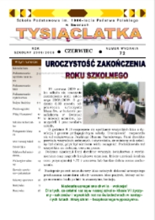 Tysiąclatka R. 3 (2008/2009) czerwiec (nr 72)
