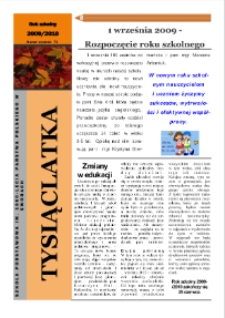 Tysiąclatka R. 4 (2009/2010) wrzesień (nr 73)