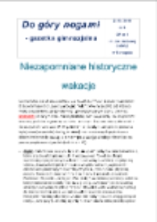 Do g&oacute;ry nogami : gazetka gimnazjalna (2015/2016) nr 4