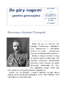Do g&oacute;ry nogami : gazetka gimnazjalna (2017/2018) nr 2