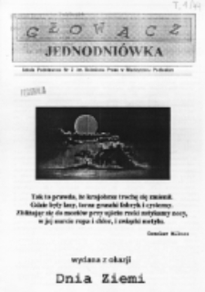 Głowacz : gazetka Szkoły Podstawowej nr 2 im. Bolesława Prusa w Międzyrzecu Podlaskim : jednodniówka z okazji Dnia Ziemi (1997)