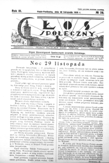 Głos Społeczny R. 3 (1935) nr 28