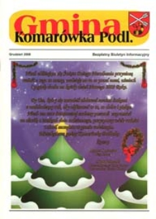 Gmina Komarówka Podlaska : Bezpłatny Biuletyn Informacyjny [Nr 1] (grudzień 2008)