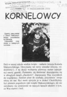 Kornelowcy : gazetka Szkoły Podstawowej nr 4 w Białej Podlaskiej (2002/2003) nr 1