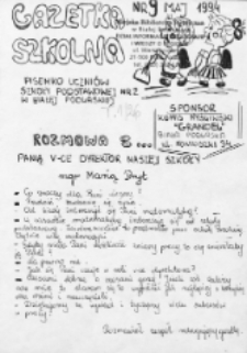 Gazetka Szkolna : pisemko uczniów Szkoły Podstawowej nr 2 w Białej Podlaskiej (1994) nr 9