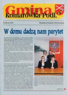 Gmina Komarówka Podlaska : Bezpłatny Biuletyn Informacyjny Nr 5 (marzec 2010)