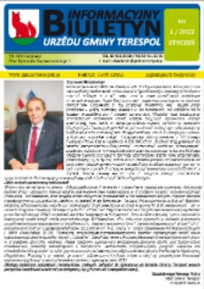 Biuletyn Informacyjny Urzędu Gminy w Terespolu R. 31 (2022) nr 1