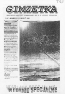 Gimzetka : miesięcznik młodzieży gimnazjalnej ZSZ nr 1 w Białej Podlaskiej (2001) nr 7-8