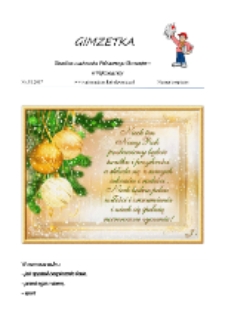 Gimzetka : gazetka uczniowska Gimnazjum Publicznego w Kąkolewnicy (2016-2017) nr 5