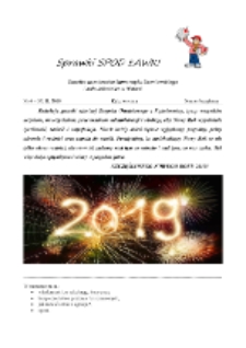 Sprawki spod ławki : gazetka uczniowska Samorządu Uczniowskiego i Koła Miłośnik&oacute;w Historii (2018-2019) nr 4-5