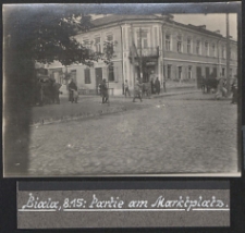 Skrzyżowanie ul. Prostej i Grabanowskiej (Moniuszki) w Białej Podlaskiej w okresie I wojny światowej [fotografia]