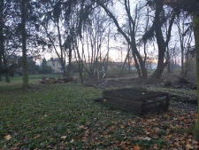 Usuwanie ogrodzenia od strony krzny w parku radziwllowskim - 2020 listopad