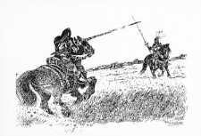 Ilustracje do dzieł literatury polskiej ["Krzyżacy" H. Sienkiewicza]