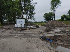 Prace rewitalizacyjne w "parku radziwiłłowskim" - 4 lipca 2021 r. [fotografia]