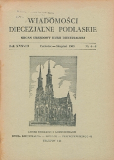 Wiadomości Diecezjalne Podlaskie R. 38 (1969) nr 6-7-8