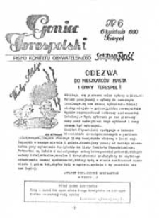 Goniec Terespolski : Pismo Przyjaciół Terespola i okolic: Pismo Stowarzyszenia Rozwoju Gminy Miejskiej Terespol : Pismo Miejskiego Ośrodka Kultury w Terespolu Nr 6 (1990)