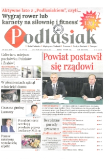Podlasiak : Biała Podlaska, Międzyrzec Podlaski, Parczew, Radzyń Podlaski, Terespol R. 1 (2018) nr 17