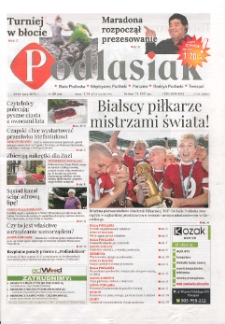 Podlasiak : Biała Podlaska, Międzyrzec Podlaski, Parczew, Radzyń Podlaski, Terespol R. 1 (2018) nr 20