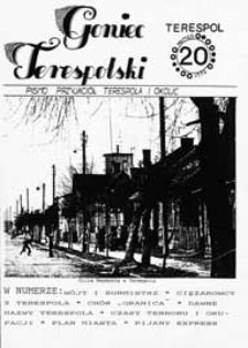 Goniec Terespolski : Pismo Przyjaciół Terespola i okolic: Pismo Stowarzyszenia Rozwoju Gminy Miejskiej Terespol : Pismo Miejskiego Ośrodka Kultury w Terespolu Nr 20 (1992)