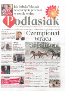 Podlasiak : Biała Podlaska, Międzyrzec Podlaski, Parczew, Radzyń Podlaski, Terespol R. 1 (2018) nr 37