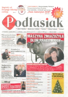 Podlasiak : Biała Podlaska, Międzyrzec Podlaski, Parczew, Radzyń Podlaski, Terespol R. 1 (2018) nr 38