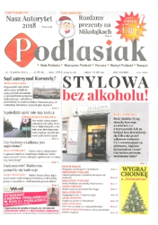 Podlasiak : Biała Podlaska, Międzyrzec Podlaski, Parczew, Radzyń Podlaski, Terespol R. 1 (2018) nr 39