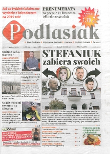 Podlasiak : Biała Podlaska, Międzyrzec Podlaski, Parczew, Radzyń Podlaski, Terespol R. 1 (2018) nr 40