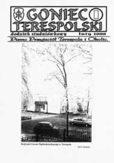 Goniec Terespolski : Pismo Przyjaciół Terespola i okolic: Pismo Stowarzyszenia Rozwoju Gminy Miejskiej Terespol : Pismo Miejskiego Ośrodka Kultury w Terespolu : dodatek studniówkowy (1999)