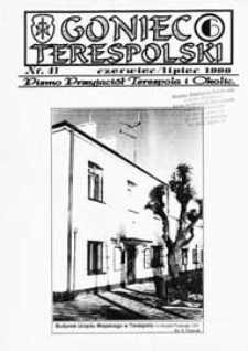Goniec Terespolski : Pismo Przyjaciół Terespola i okolic: Pismo Stowarzyszenia Rozwoju Gminy Miejskiej Terespol : Pismo Miejskiego Ośrodka Kultury w Terespolu Nr 41, 6 (1999)