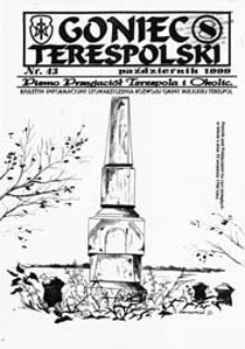 Goniec Terespolski : Pismo Przyjaciół Terespola i okolic: Pismo Stowarzyszenia Rozwoju Gminy Miejskiej Terespol : Pismo Miejskiego Ośrodka Kultury w Terespolu Nr 43, 8 (1999)