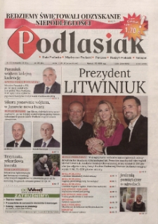 Podlasiak : Biała Podlaska, Międzyrzec Podlaski, Parczew, Radzyń Podlaski, Terespol R. 1 (2018) nr 35