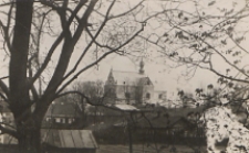 Widok na kościół św. Antoniego w Białej Podlaskiej - widok zza budynków przy ul. Narutowicza [fotografia]