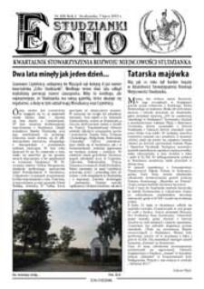 Echo Studzianki : kwartalnik Stowarzyszenia Rozwoju Miejscowości Studzianka R. 3 (2011) nr 2 (8)