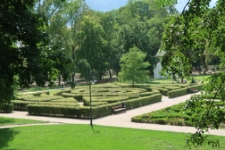 Park przy pałacu Radziwiłłow w Białej Podlaskiej