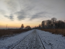 Ścieżka rowerowa nad Krzną - 11 stycznia 2021 r. [fotografia]