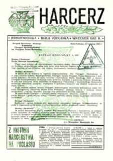Harcerz : jednodniówka, Biała Podlaska, wrzesień 1983 r.