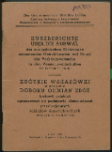 Der Gouverneur des Distrikts Lublin. Abteilung Ernährung u. Landwirtschaft. Unterabteilung II Erzeugung u. Landwirtschaftskammer.