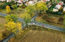 Biała Podlaska w 2004 r : widok z helikoptera : skrzyżowanie ulic [fotografia]