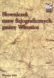 Słowniczek nazw fizjograficznych gminy Wisznice