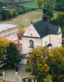 Biała Podlaska w 2004 r : widok z helikoptera : kościół św. Antoniego [fotografia]