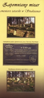 Zapomniany mizar - cmentarz tatarski w Studziance, 2009