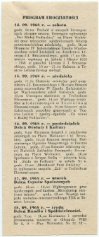 Dni Białej Podlaskiej 14-22 1968 r. : program uroczystości