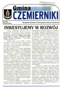 Gmina Czemierniki : Bezpłatny Biuletyn Informacyjny Gminy Czemierniki [Nr 1] (maj 2003)