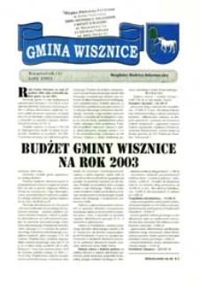 Gmina Wisznice: Bezpłatny Biuletyn Informacyjny [Nr 2] (luty 2003)