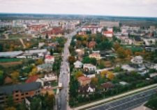 Biała Podlaska w 2004 r : widok z helikoptera na ulicę Terebelską [fotografia]
