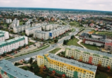 Biała Podlaska w 2004 r : widok z helikoptera na osiedle Jagiellońskie [fotografia]