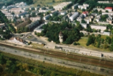 Biała Podlaska w 2004 r : widok z helikoptera na osiedle Wola zza torów kolejowych [fotografia]