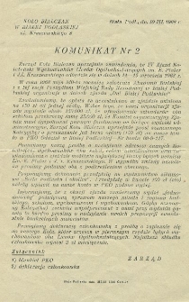 Komunikat Nr 2 : Koło Bialczan w Białej Podlaskiej, 1968