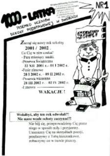 Tysiąclatka R. 1 (2001/2002) nr 1